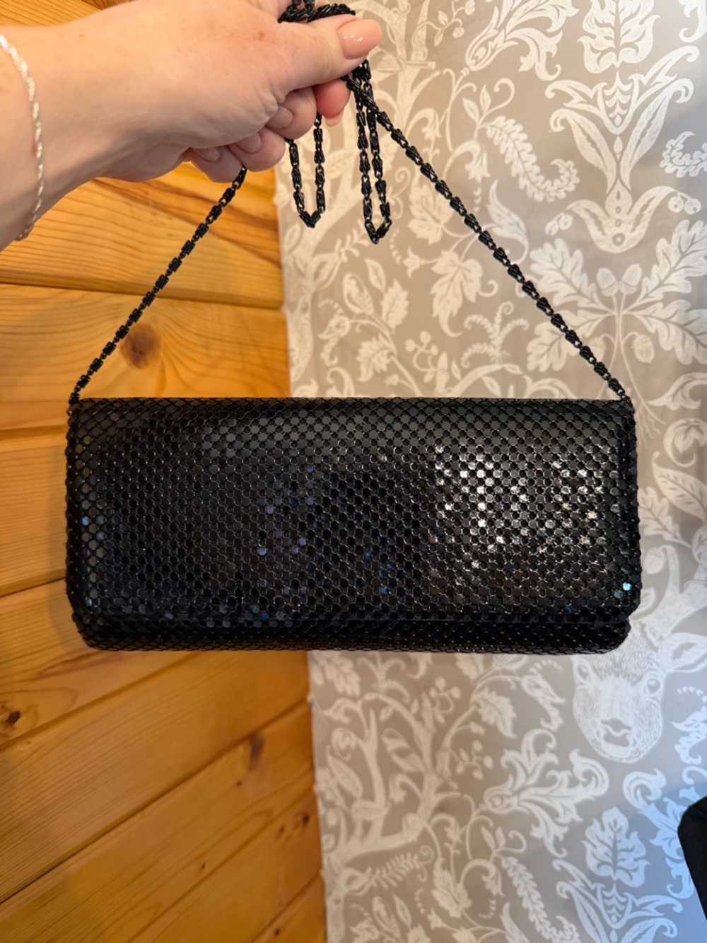Givvy Live Show 6pm EST TRAY IS OPEN - Rock IT Black Mesh Evening Bag Crossbody
